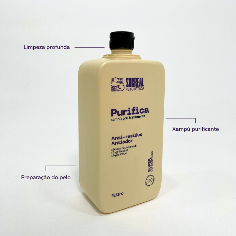 Kit Banho Absoluto da Surreal Pet - Purifica, Equilibra e Regenera a Pelagem dos Pets