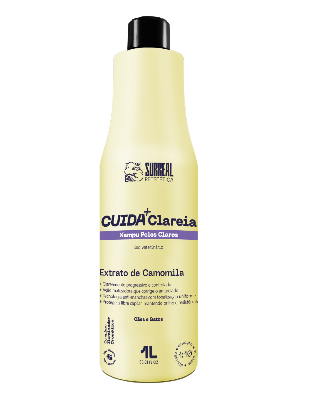 Xampu CUIDA+ Clareia - Pelos Claros 1L (1:10)