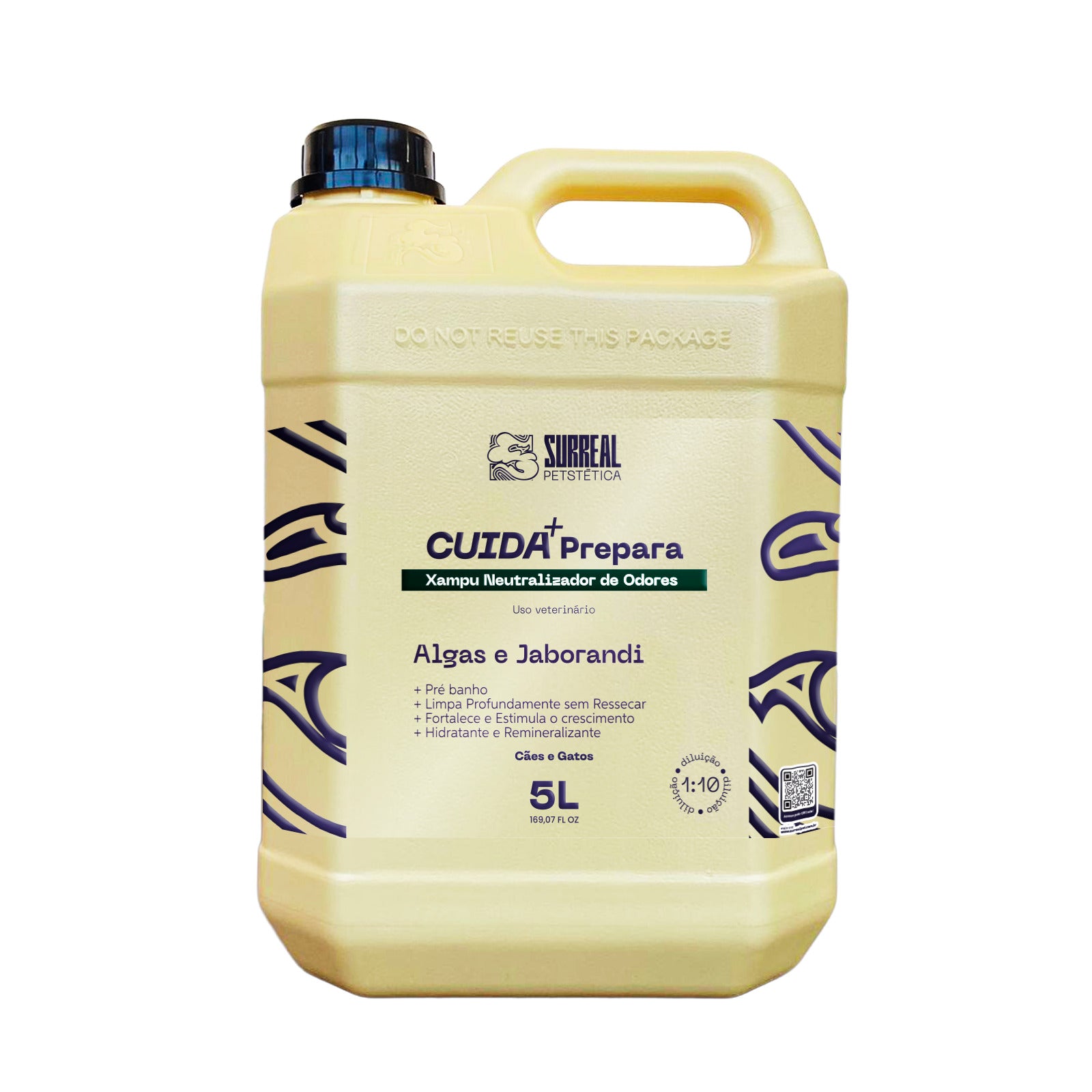 CUIDA+ Prepara -Xampu Neutralizador de Odores 5L (1:10)