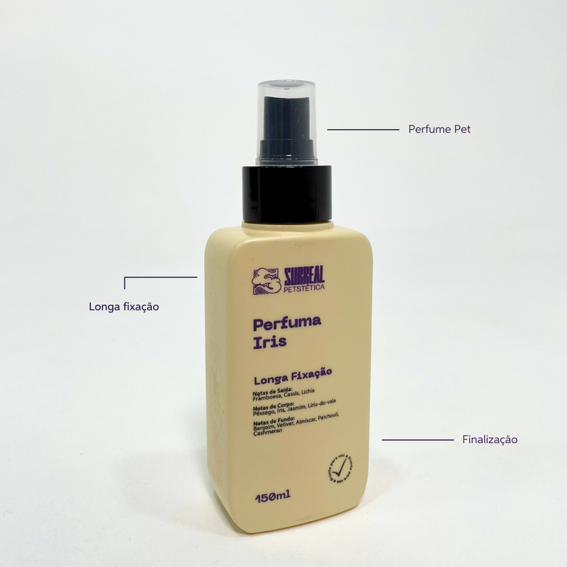 Perfuma Iris da Surreal Pet - Fragrância Sofisticada para Pets que Encantam