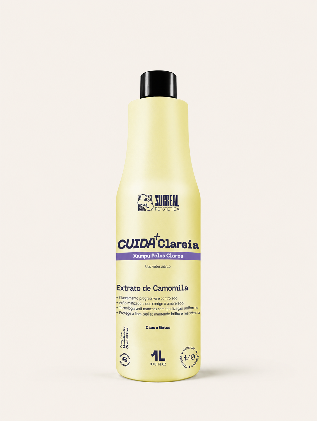 Xampu CUIDA+ Clareia - Pelos Claros 1L (1:10)