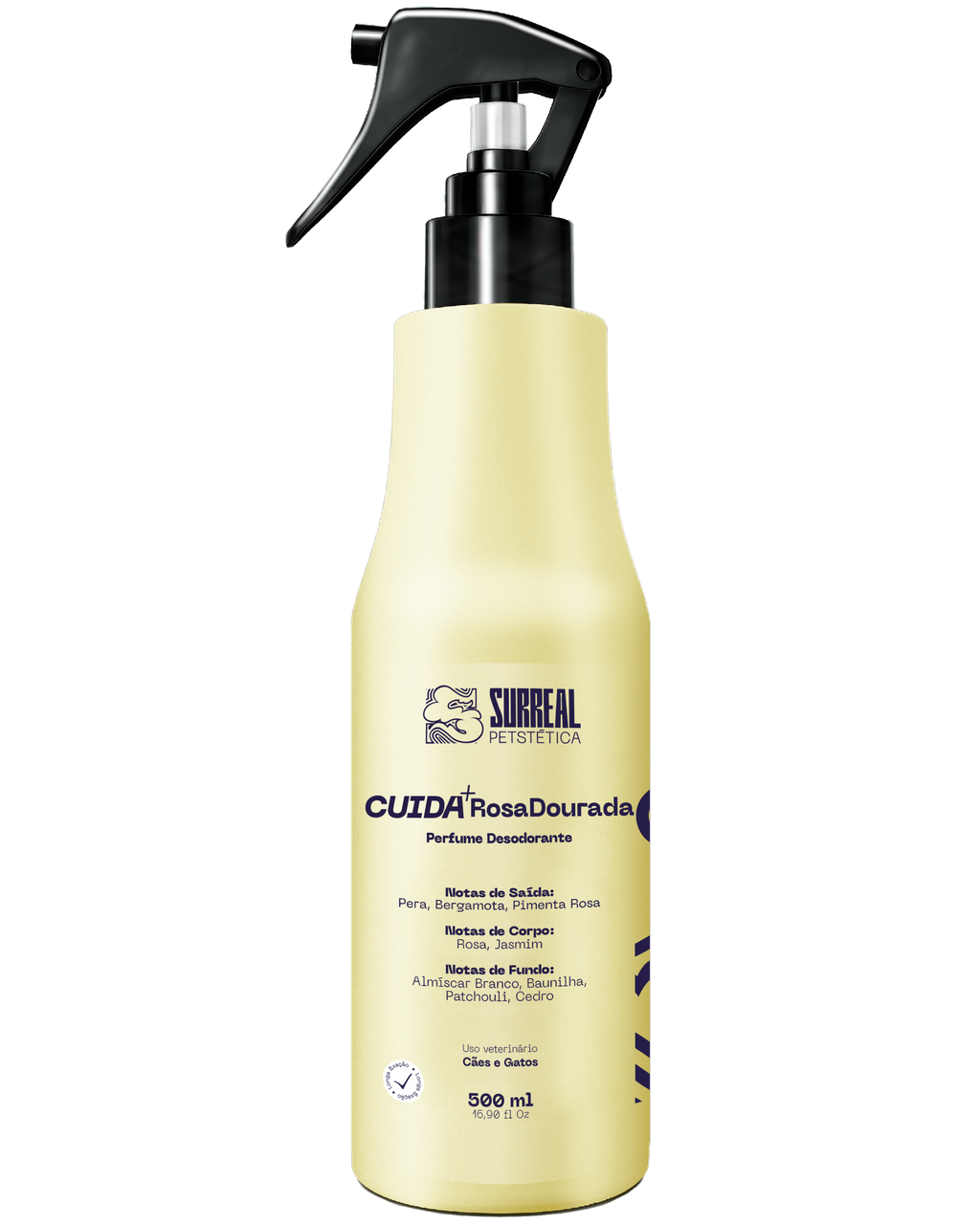 Perfume CUIDA+Rosa Dourada 500ml