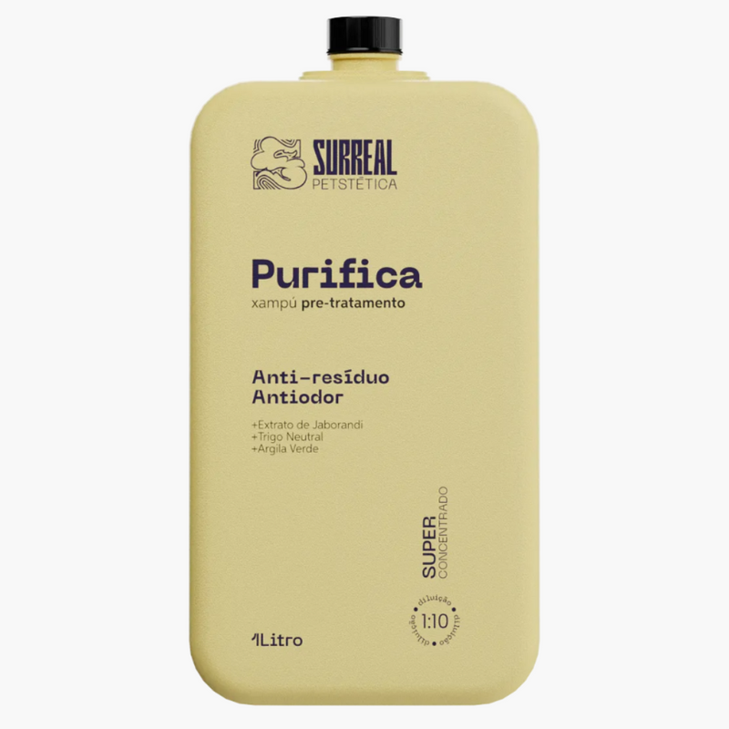 Xampu Purifica da Surreal Pet - Limpeza Profunda e Suave para Pelagem de Pets